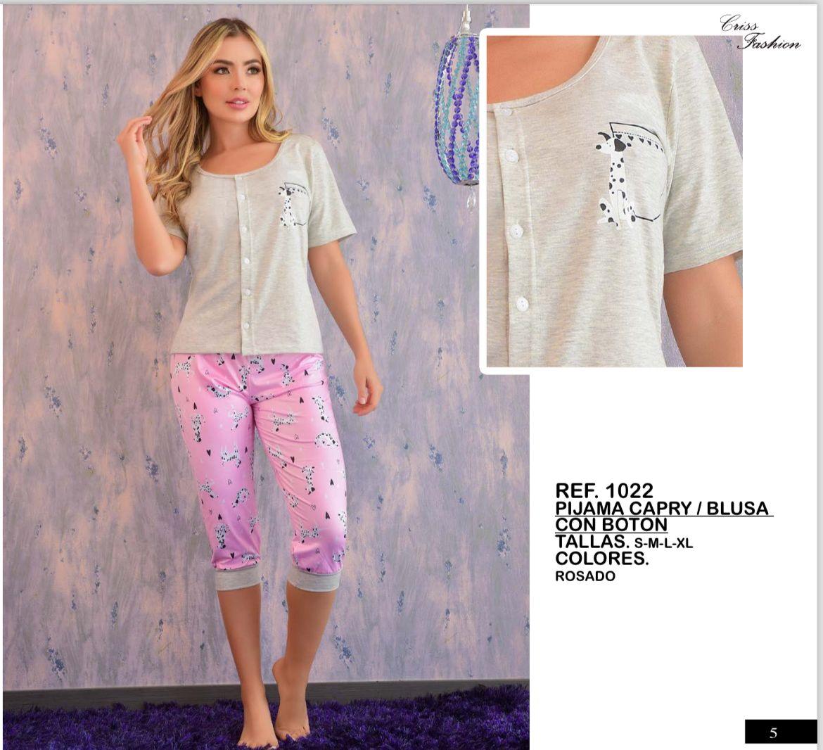 Capry blusa con boton talla S-M-L 